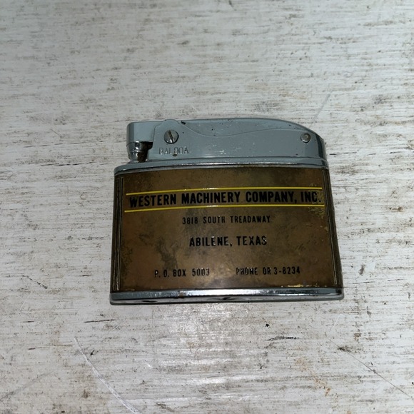 Wellington Balboa Other - Vintage Wellington Balboa Lighter Divco Abilene Tx Advertising And Rosco Tx